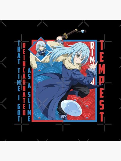 Alternative view of Sparkling Rimuru Tempest Fan Gift Radiance Throw Pillow