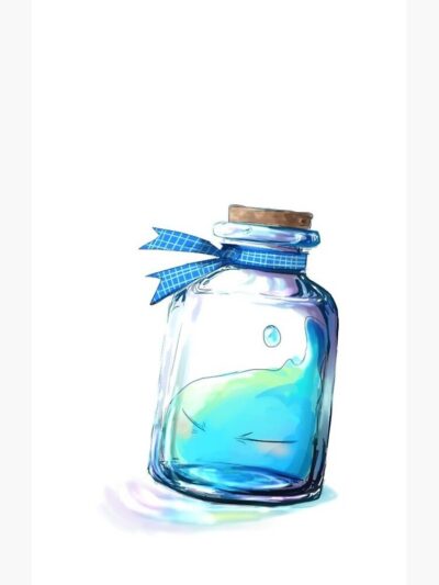 Alternative view of Crystal Rimuru Fantasy Glass Scene Shower Curtain