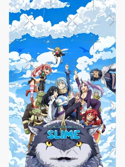 Alternative view of Cinematic Slime Movie Adventure Saga Shower Curtain