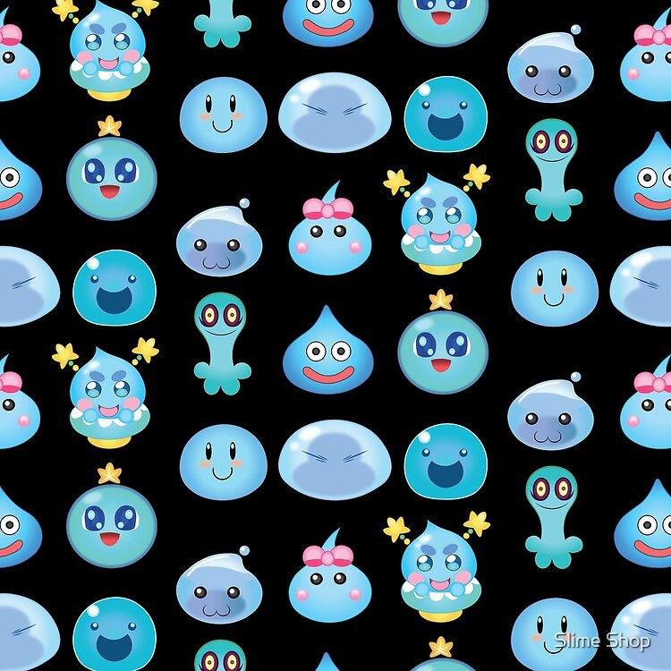Blue Slime Buddy Cheerful Friends Tote Bag - Image 2