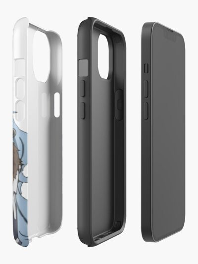 Alternative view of Elegant Rei Ayanami Long Hair Portrait Iphone Case