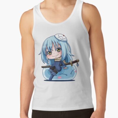 Alternative view of Kemarau Chibi Rimuru Tempest Nostalgia Rain Tank Top