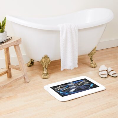 Alternative view of Modern Artistic Abstract Slime Design Bath Mat