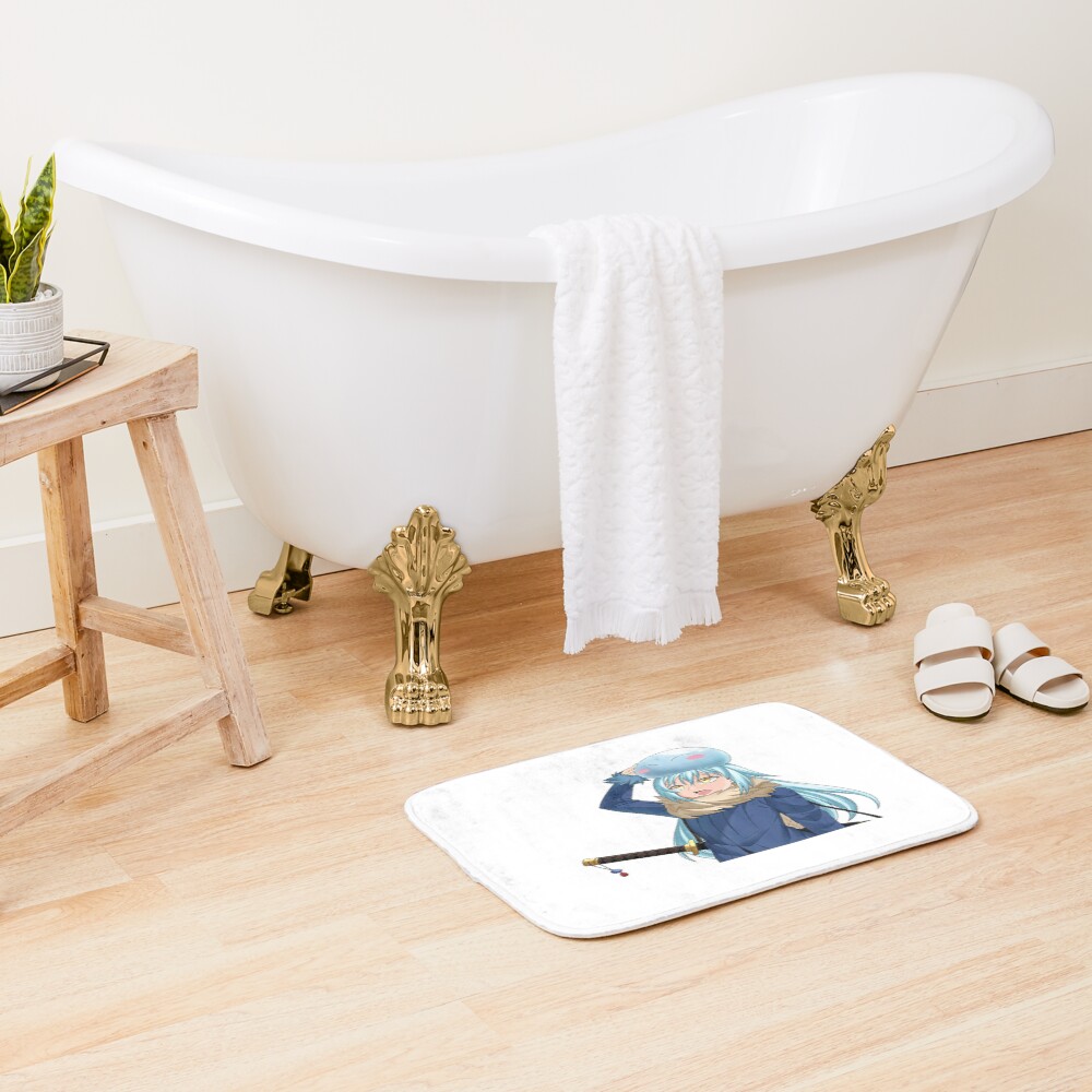 Chibi Slime Art Playful Collection Bath Mat - Image 2