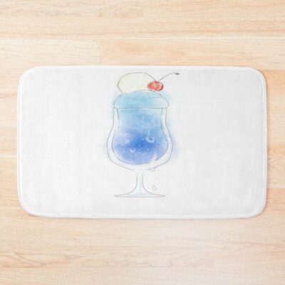 Refreshing Rimuru Cocktail Fantasy Art Bath Mat