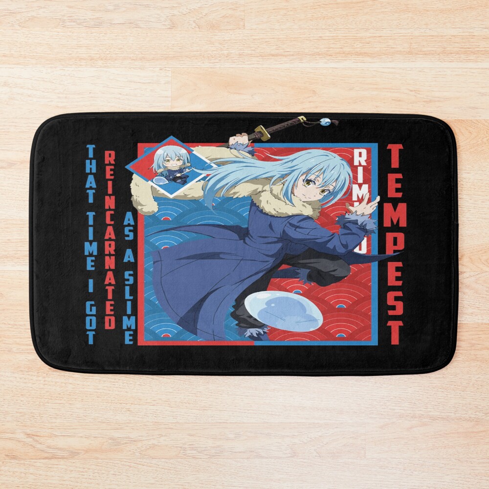 Sparkling Rimuru Tempest Fan Gift Radiance Bath Mat