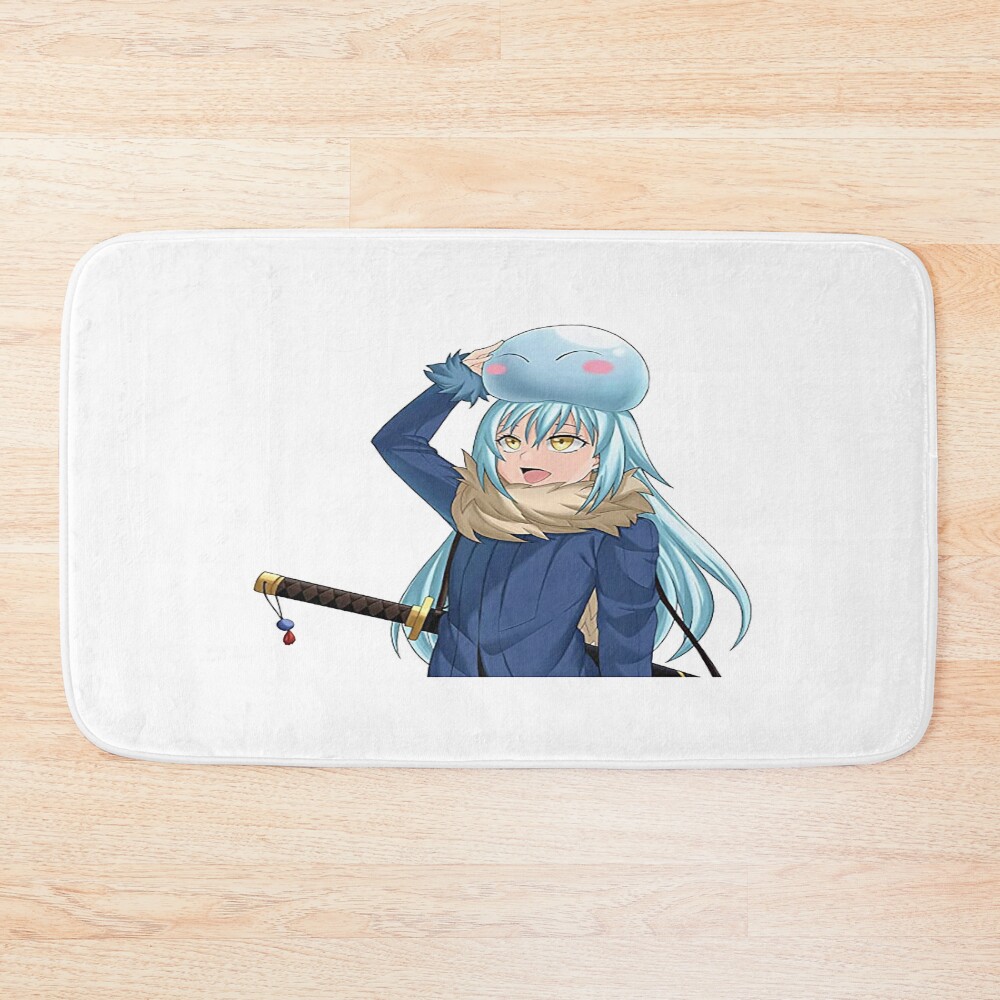 Chibi Slime Art Playful Collection Bath Mat