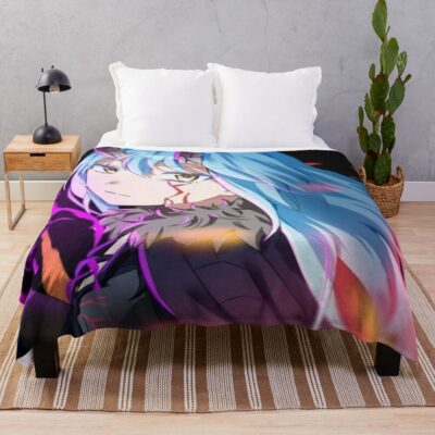 Rimuru Tempest Supreme Lord Aura Throw Blanket