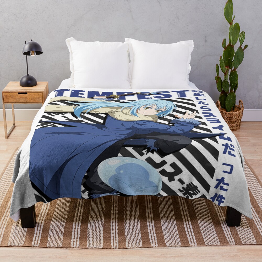 Elegant Rimuru Tempest Cute Aura Fan Art Throw Blanket