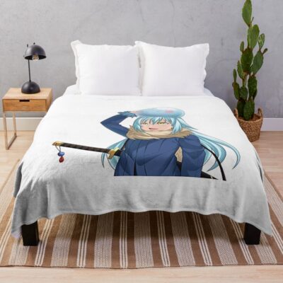 Chibi Slime Art Playful Collection Throw Blanket