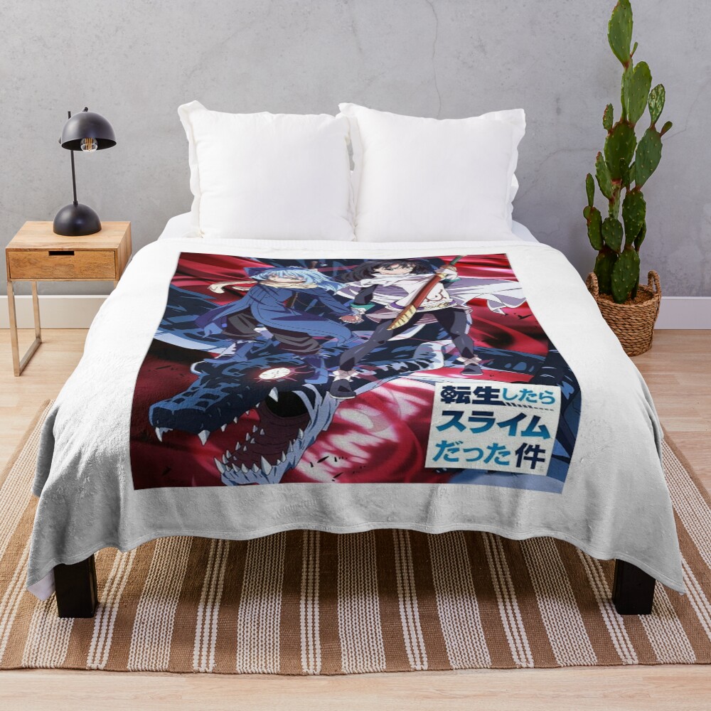 Cover Art Elegant Slime Fantasy Throw Blanket