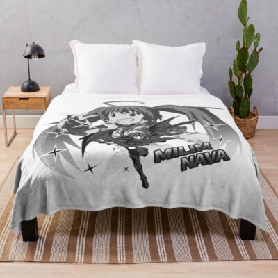 Dark Elegant Milim Black Dragon Aura Throw Blanket