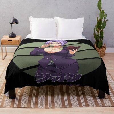 Playful Shion Circle Funny Charm Throw Blanket