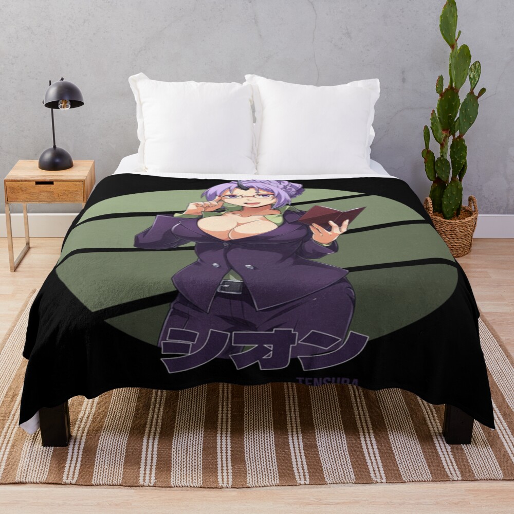 Playful Shion Circle Funny Charm Throw Blanket