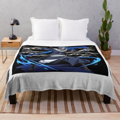 Modern Artistic Abstract Slime Design Throw Blanket