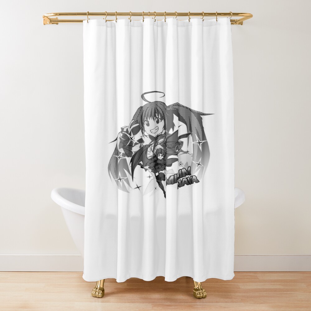 Dark Milim Nava Black Dragon Aura Shower Curtain