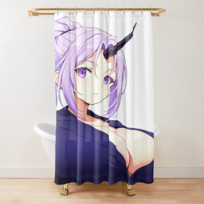 Mystic Uni Horn Oni Yokai Waifu Shower Curtain