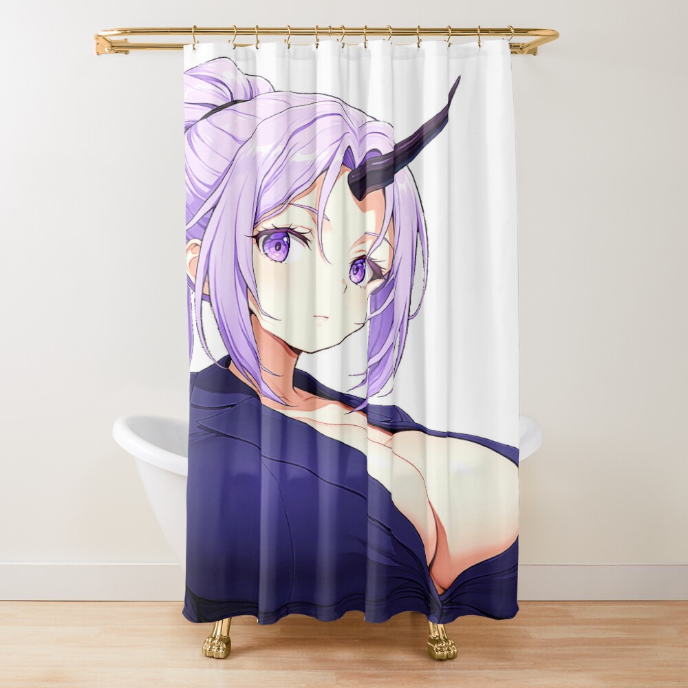Mystic Uni Horn Oni Yokai Waifu Shower Curtain