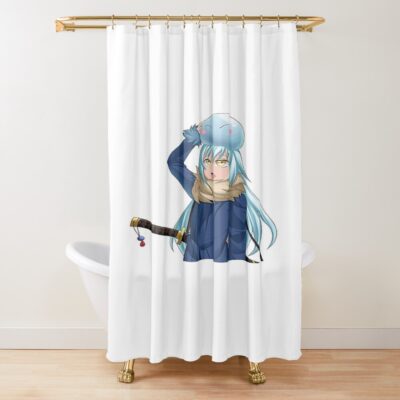 Chibi Rimuru Playful Art Collection Shower Curtain