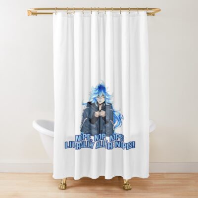 Dark Idia Shroud Meme Expression Shower Curtain