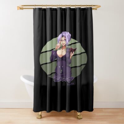 Playful Shion Circle Comedy Style Shower Curtain