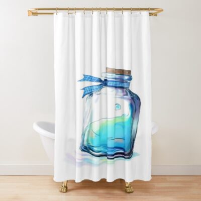 Crystal Rimuru Fantasy Glass Scene Shower Curtain