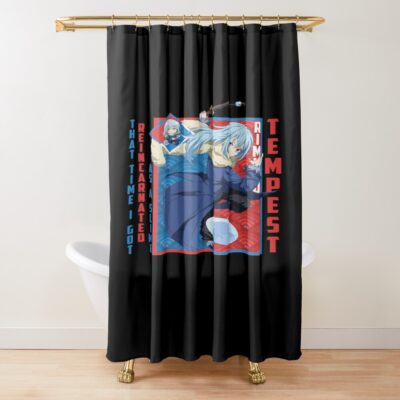 Radiant Rimuru Tempest Fan Gift Aura Shower Curtain