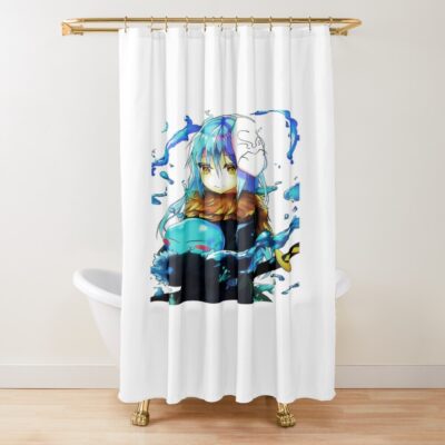 Sparkling Rimuru Unmasked Celestial Aura Shower Curtain