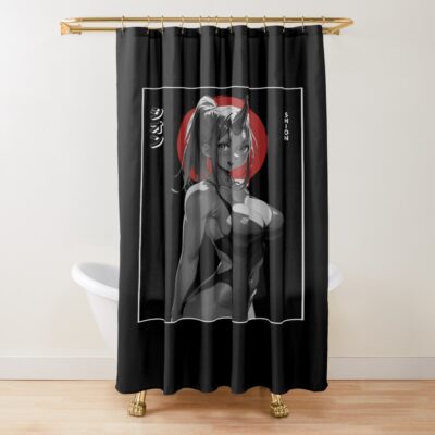 Elegant Shion Minimal Beauty Design Shower Curtain