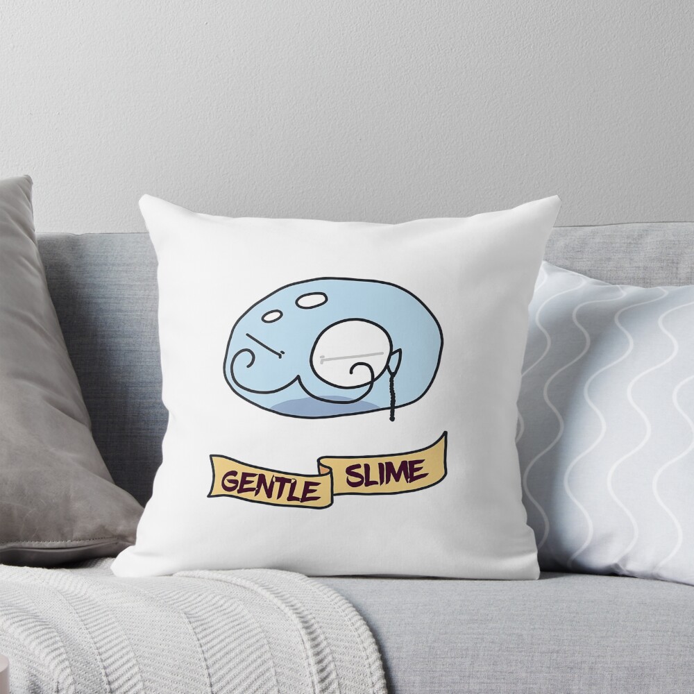 Gentle Slime Soft Aesthetic Mood Throw Pillow
