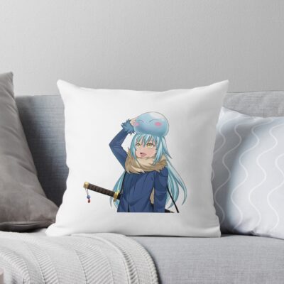 Chibi Slime Art Playful Collection Throw Pillow