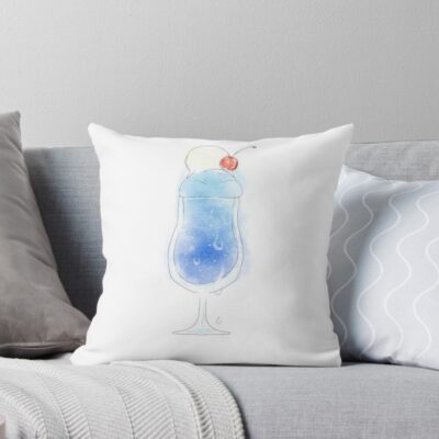 Refreshing Rimuru Cocktail Fantasy Art Throw Pillow