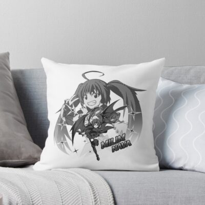 Dark Elegant Milim Black Dragon Aura Throw Pillow