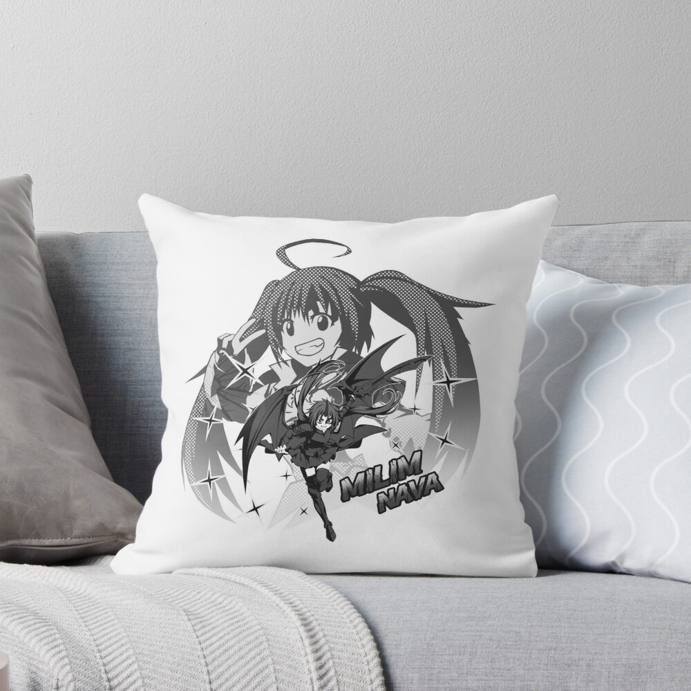 Dark Elegant Milim Black Dragon Aura Throw Pillow