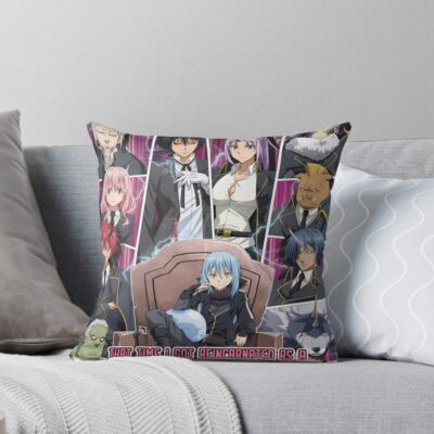 Cinematic Slime Movie Adventure Throw Pillow