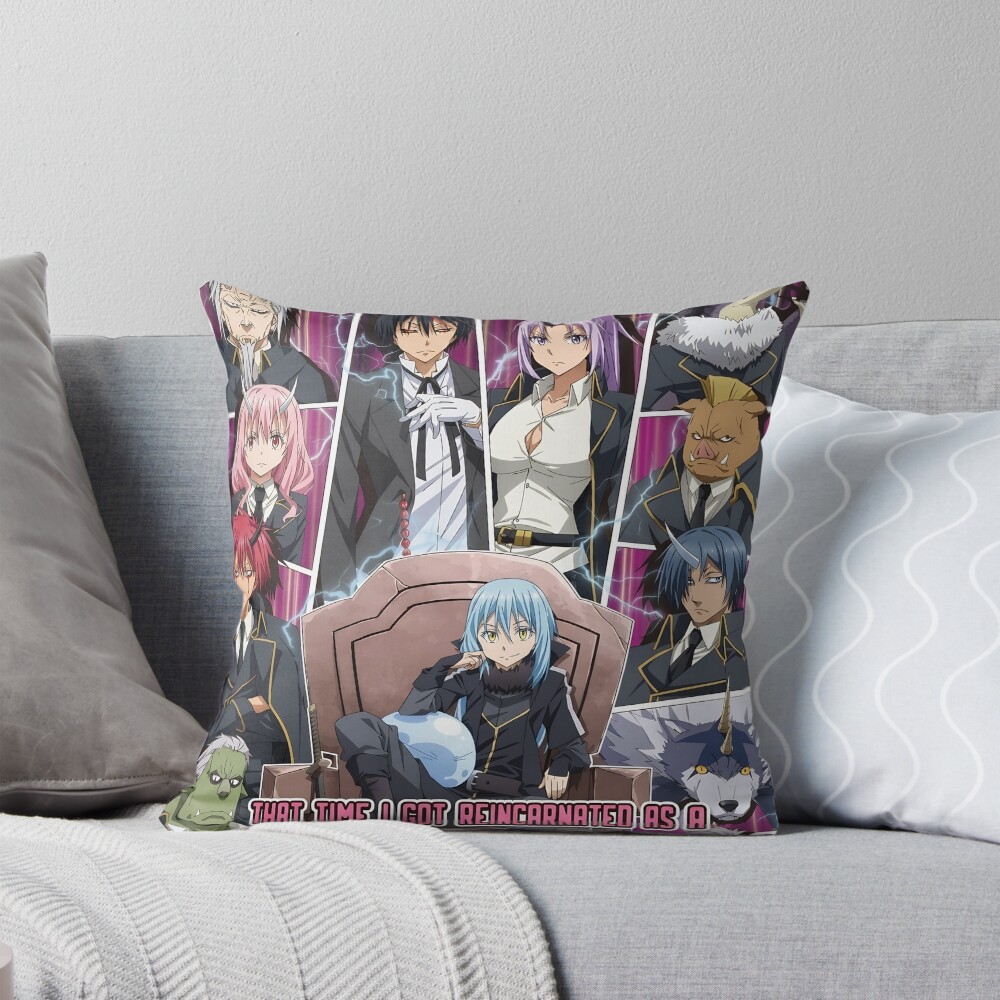 Cinematic Slime Movie Adventure Throw Pillow